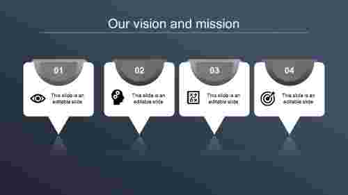 vision and mission ppt-our vision and mission-gray